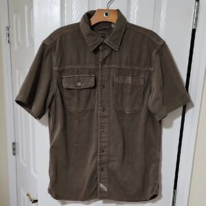 Levi's Men's Casual Brown Button Down Shirt